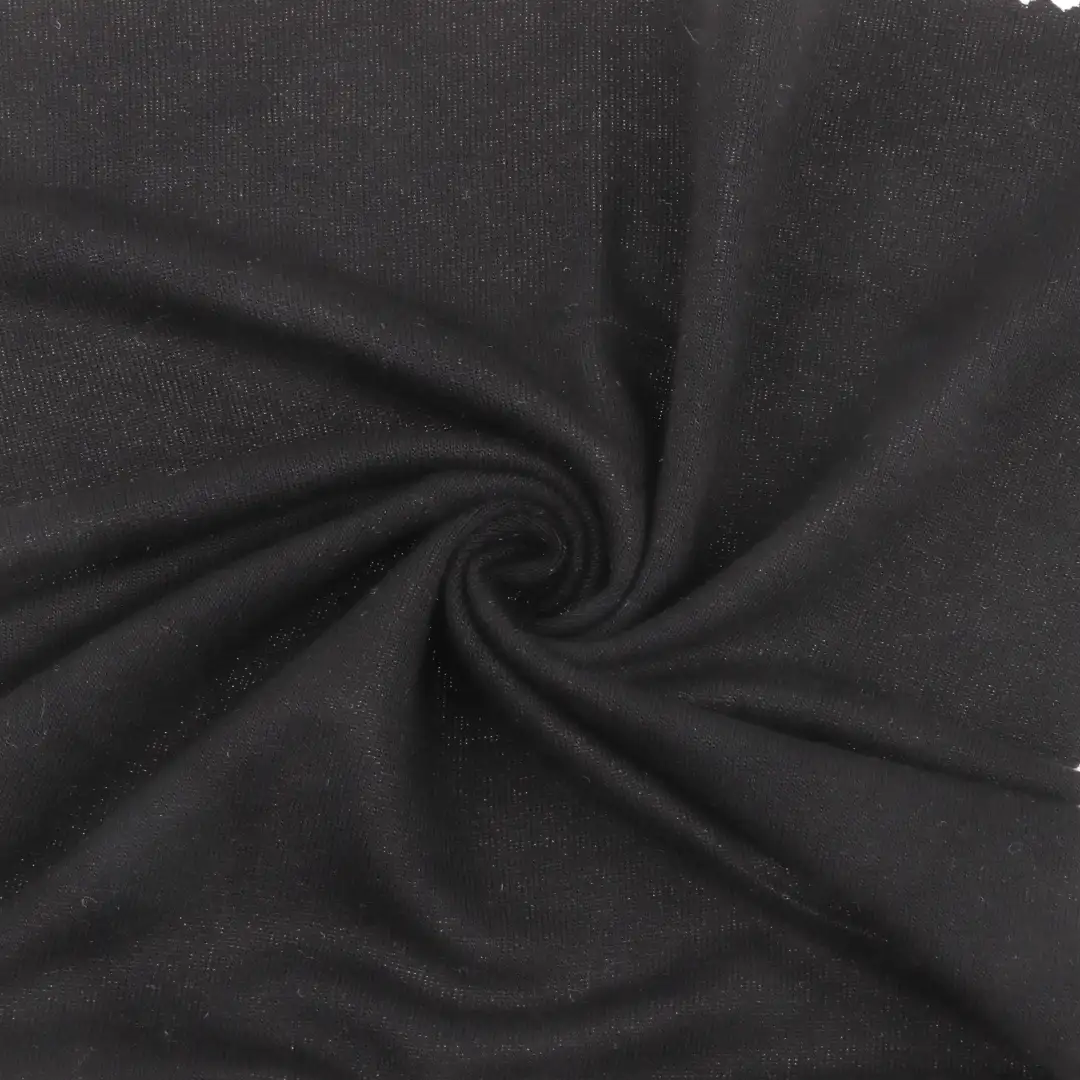 China Fabric for T-Shirt Single Jersey Knit Fabric Rayon Spandex Black color buy from China wholesaler bulk order at wholesale price free worldwide shipping Alibaba