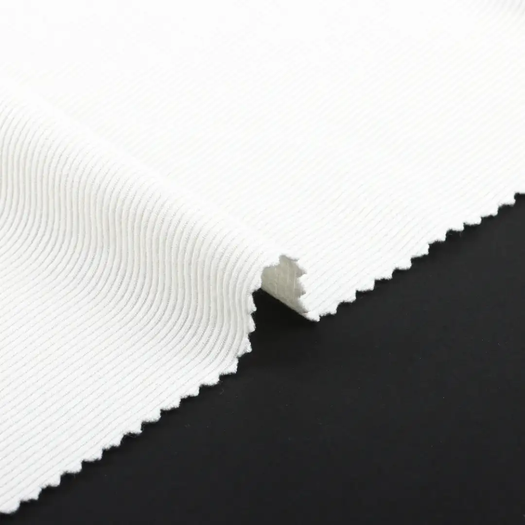 China Fabric for T-Shirt Rib Knit Fabric Rayon Spandex Cream color buy from China wholesaler bulk order at wholesale price free worldwide shipping Alibaba