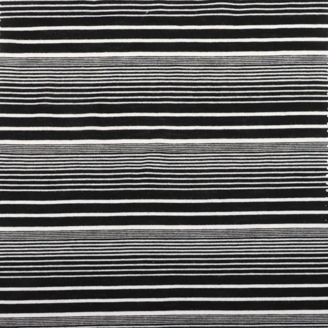 China Fabric for T-Shirt,Shorts Single Jersey Knit Fabric Polyester Rayon Spandex Black and White color buy from China wholesaler bulk order at wholesale price free worldwide shipping Alibaba