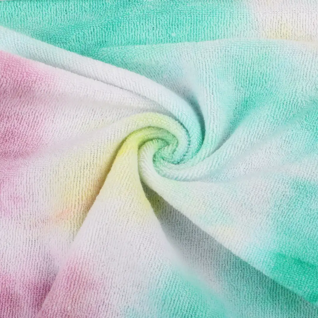 China Fabric for T-Shirt,Shorts Towel Fabric Knit Fabric Polyester Cotton tie-dye color buy from China wholesaler bulk order at wholesale price free worldwide shipping Alibaba