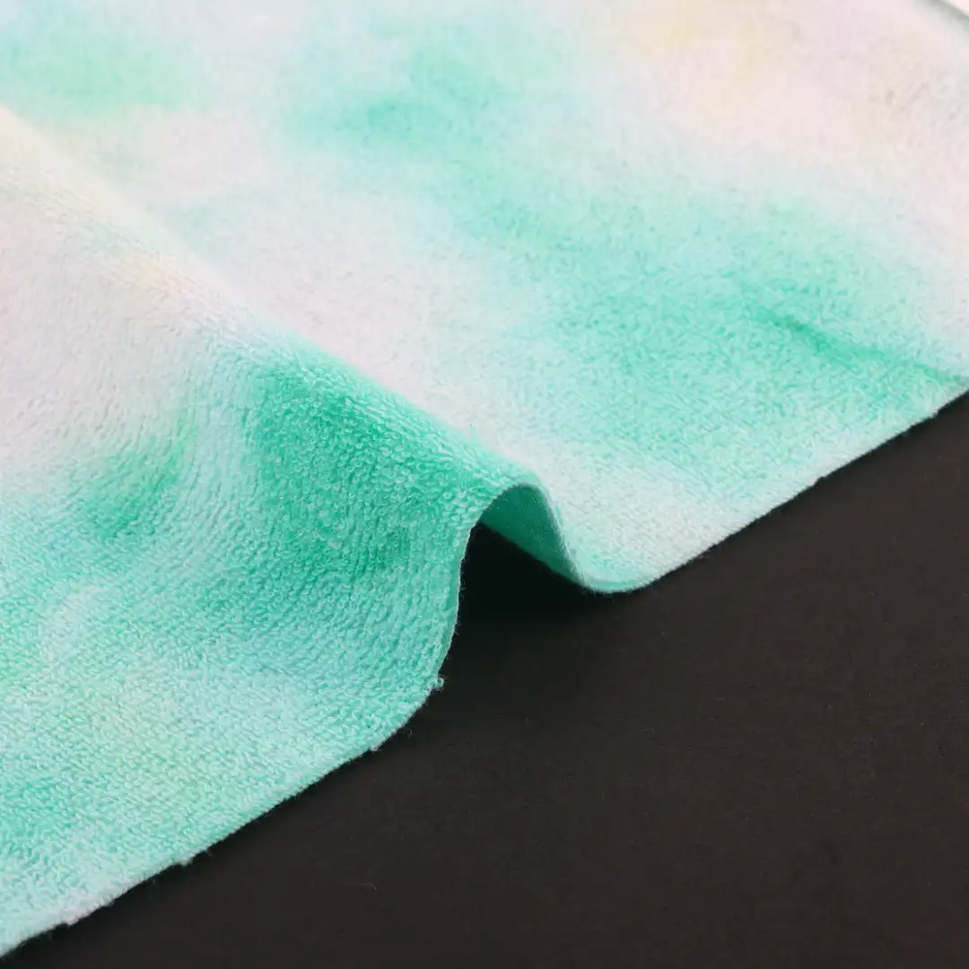 China Fabric for T-Shirt,Shorts Towel Fabric Knit Fabric Polyester Cotton tie-dye color buy from China wholesaler bulk order at wholesale price free worldwide shipping Alibaba