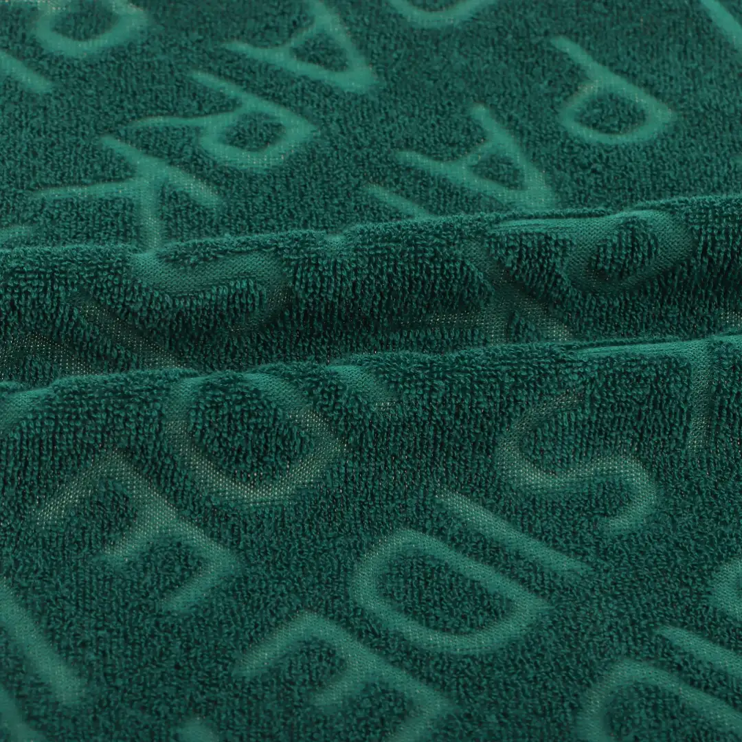 China Fabric for T-Shirt,Shorts Towel Fabric Knit Fabric Cotton Polyester Green color buy from China wholesaler bulk order at wholesale price free worldwide shipping Alibaba