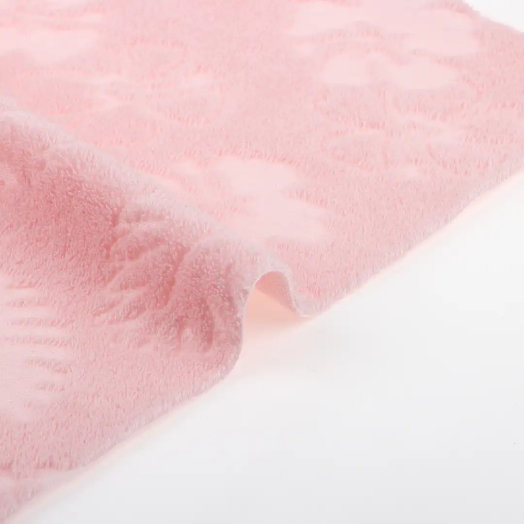 China Fabric for T-Shirt,Shorts Towel Fabric Knit Fabric Cotton Polyester Pink color buy from China wholesaler bulk order at wholesale price free worldwide shipping Alibaba