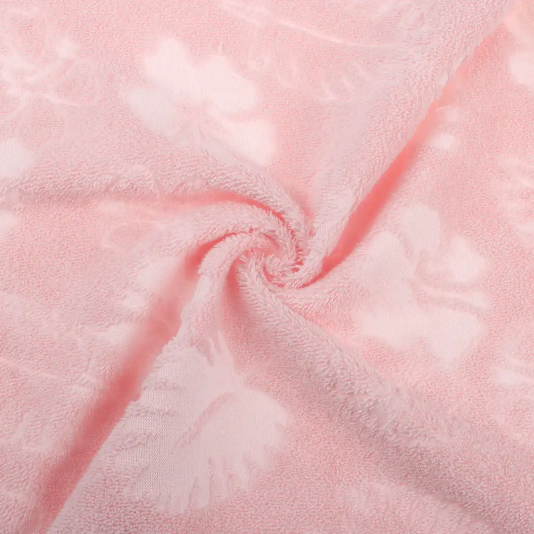 China Fabric for T-Shirt,Shorts Towel Fabric Knit Fabric Cotton Polyester Pink color buy from China wholesaler bulk order at wholesale price free worldwide shipping Alibaba