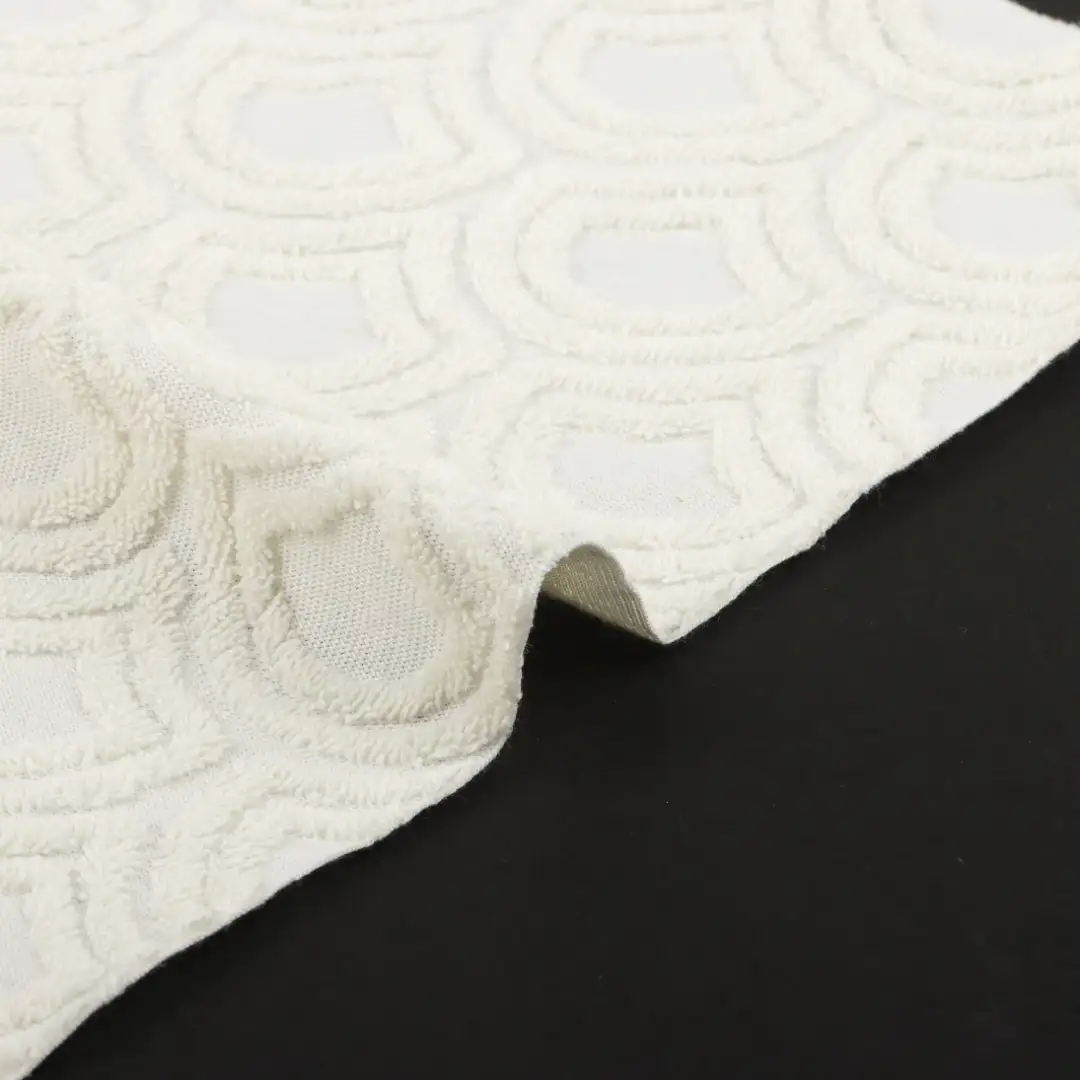 China Fabric for T-Shirt,Shorts Towel Fabric Knit Fabric Cotton Polyester Cream color buy from China wholesaler bulk order at wholesale price free worldwide shipping Alibaba