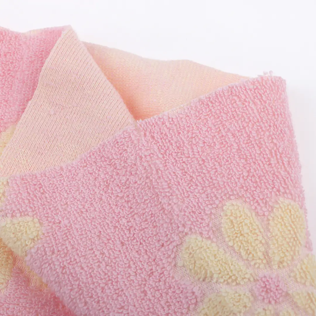 China Fabric for T-Shirt,Shorts Towel Fabric Knit Fabric Cotton Polyester Pink color buy from China wholesaler bulk order at wholesale price free worldwide shipping Alibaba