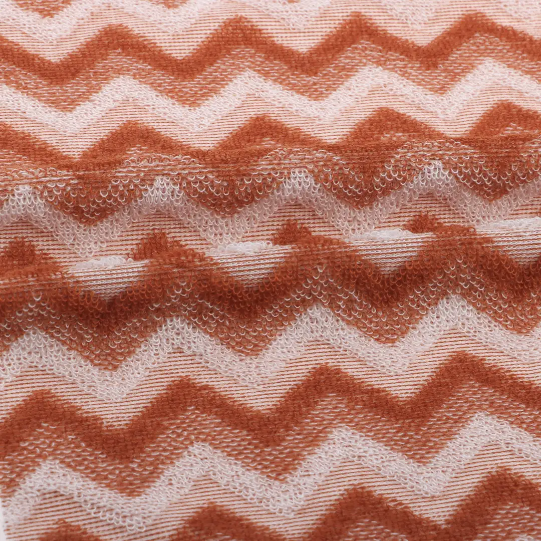 China Fabric for T-Shirt,Shorts Towel Fabric Knit Fabric Cotton Polyester Orange color buy from China wholesaler bulk order at wholesale price free worldwide shipping Alibaba