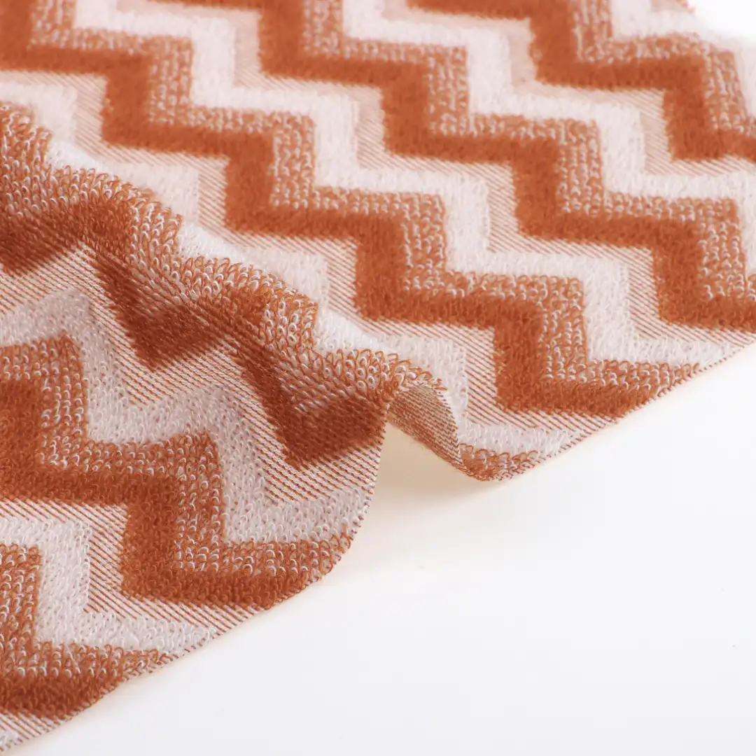 China Fabric for T-Shirt,Shorts Towel Fabric Knit Fabric Cotton Polyester Orange color buy from China wholesaler bulk order at wholesale price free worldwide shipping Alibaba