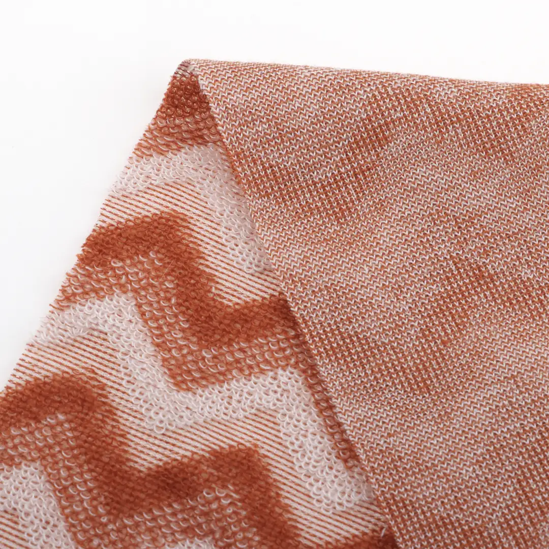 China Fabric for T-Shirt,Shorts Towel Fabric Knit Fabric Cotton Polyester Orange color buy from China wholesaler bulk order at wholesale price free worldwide shipping Alibaba