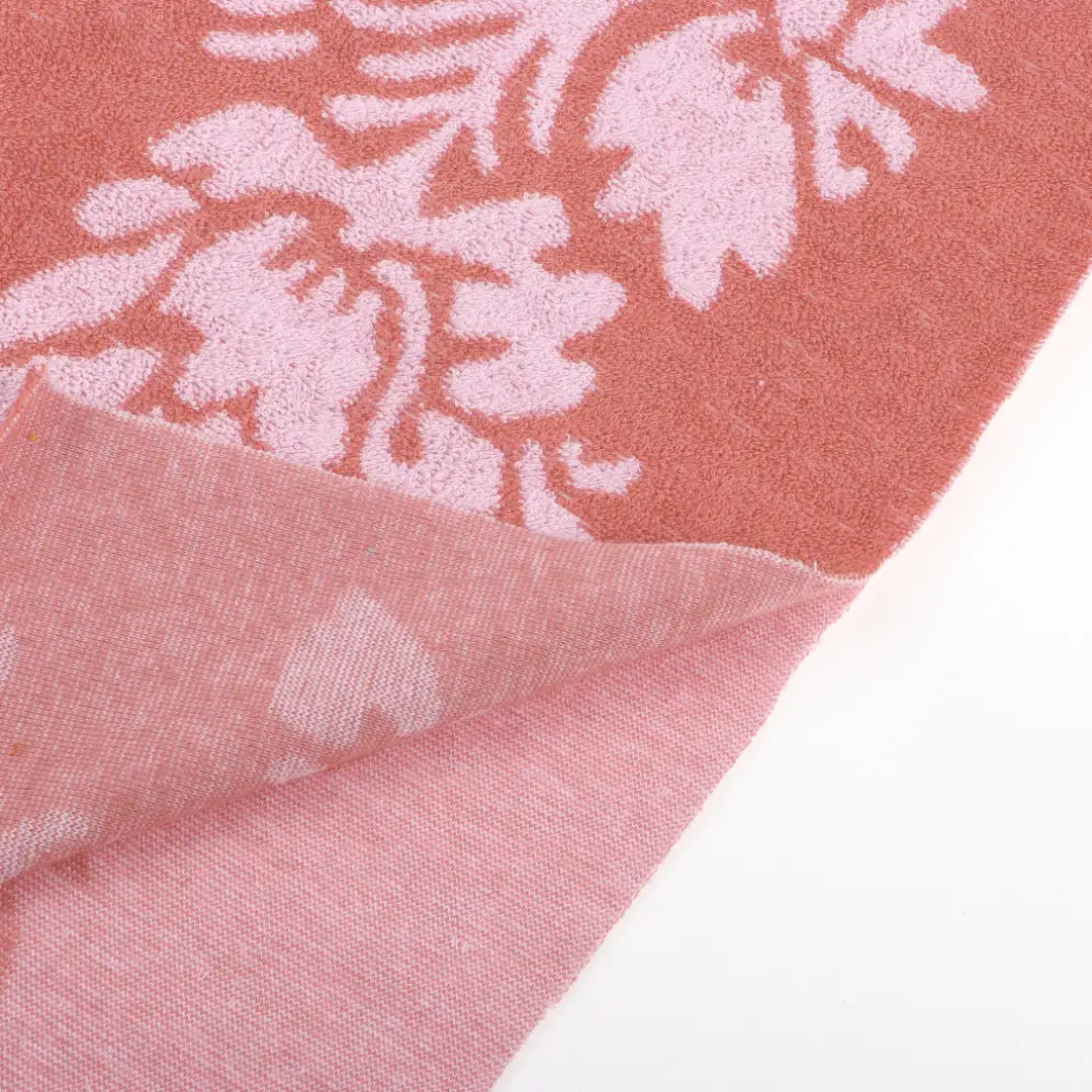 China Fabric for T-Shirt,Shorts Towel Fabric Knit Fabric Cotton Polyester Red and Pink color buy from China wholesaler bulk order at wholesale price free worldwide shipping Alibaba