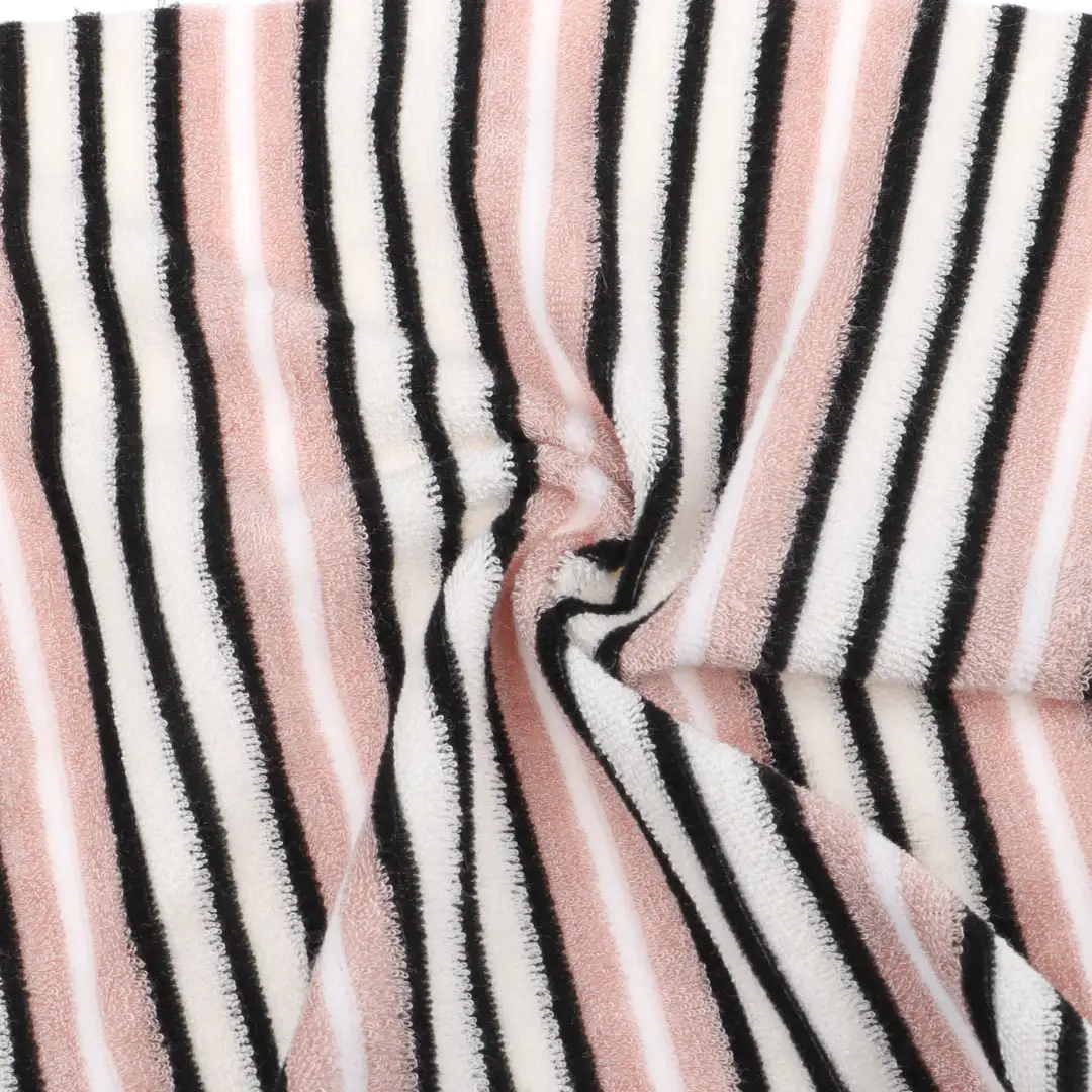 China Fabric for T-Shirt,Shorts Towel Fabric Knit Fabric Polyester Cotton Rayon stripe color buy from China wholesaler bulk order at wholesale price free worldwide shipping Alibaba