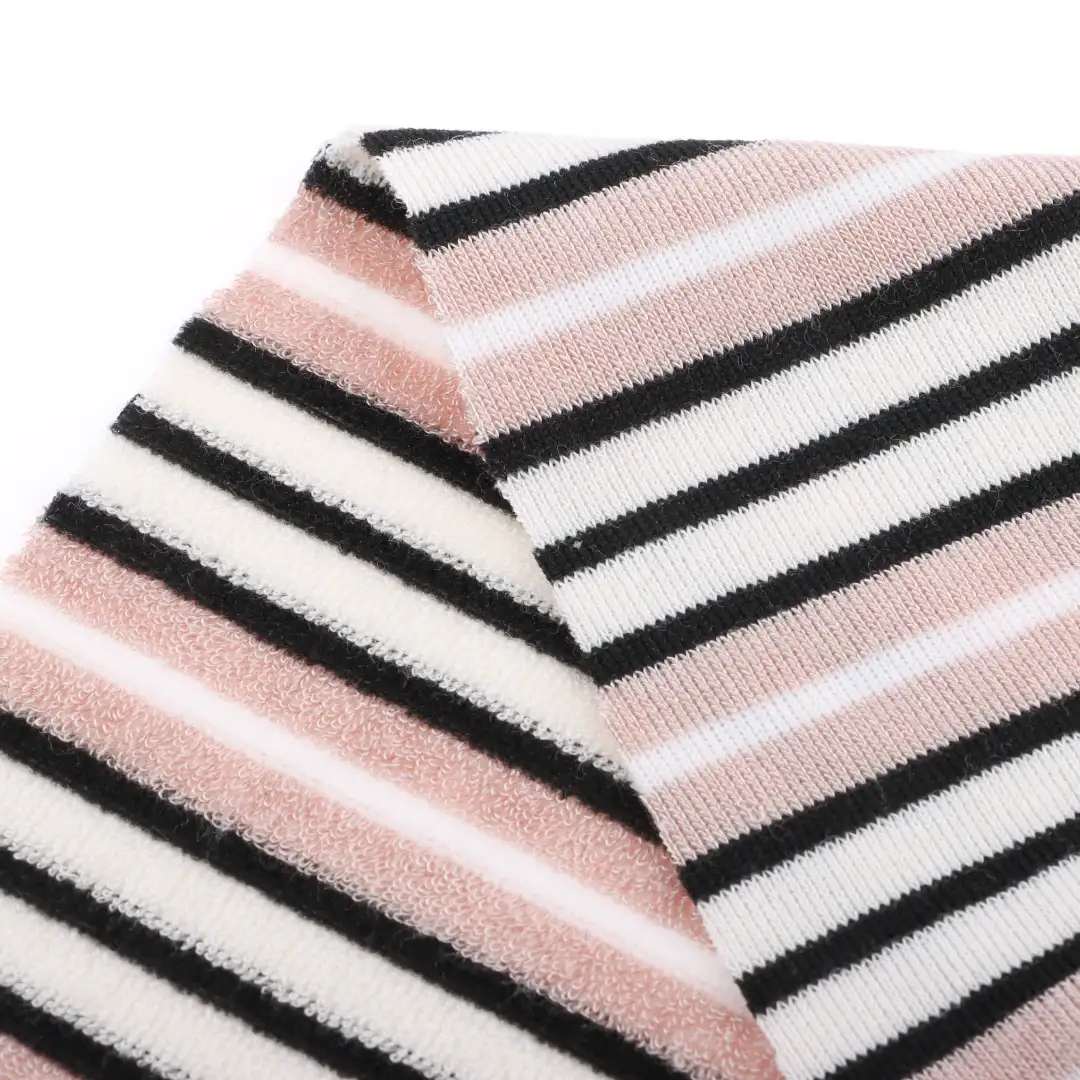 China Fabric for T-Shirt,Shorts Towel Fabric Knit Fabric Polyester Cotton Rayon stripe color buy from China wholesaler bulk order at wholesale price free worldwide shipping Alibaba