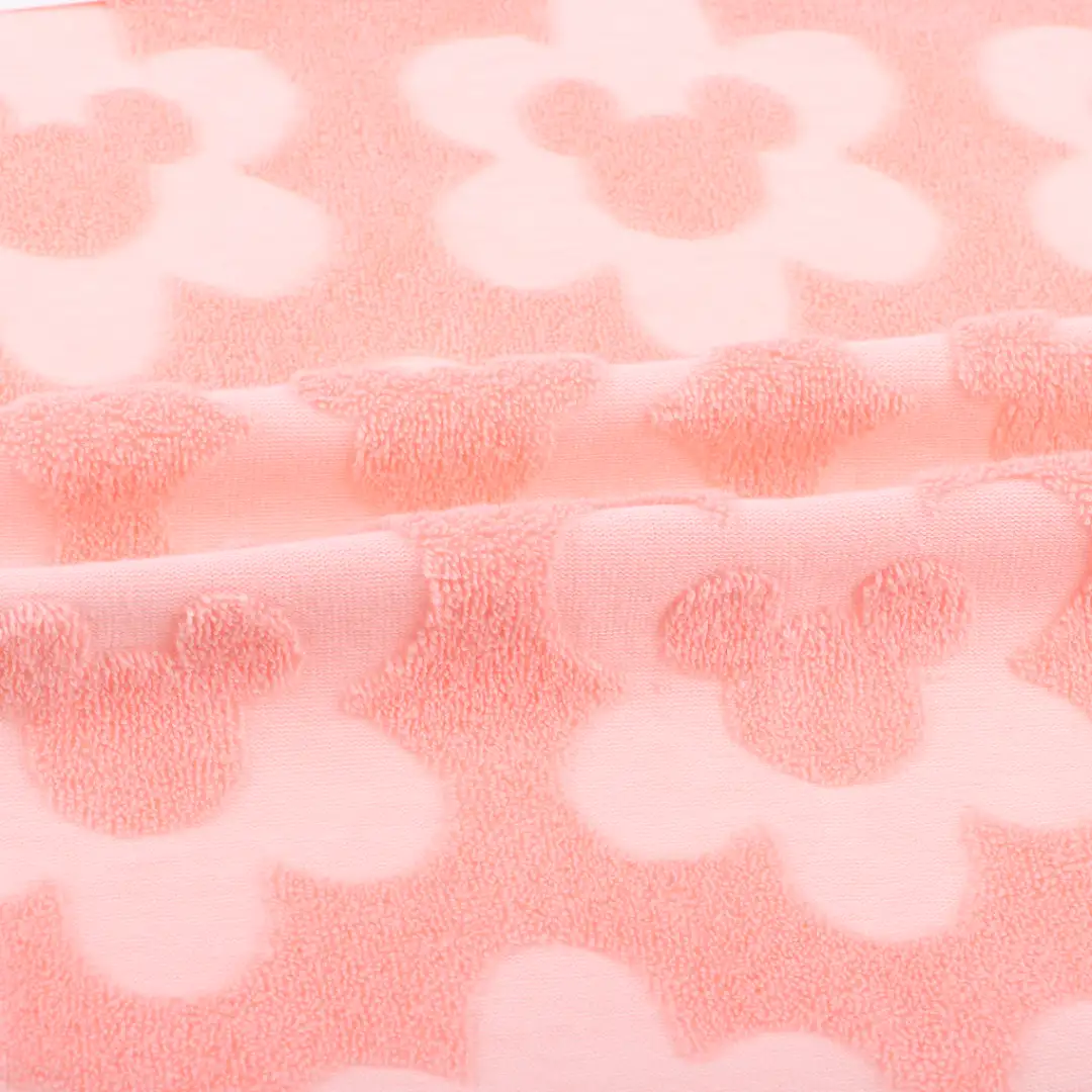 China Fabric for T-Shirt,Shorts Towel Fabric Knit Fabric Cotton Polyester Pink color buy from China wholesaler bulk order at wholesale price free worldwide shipping Alibaba