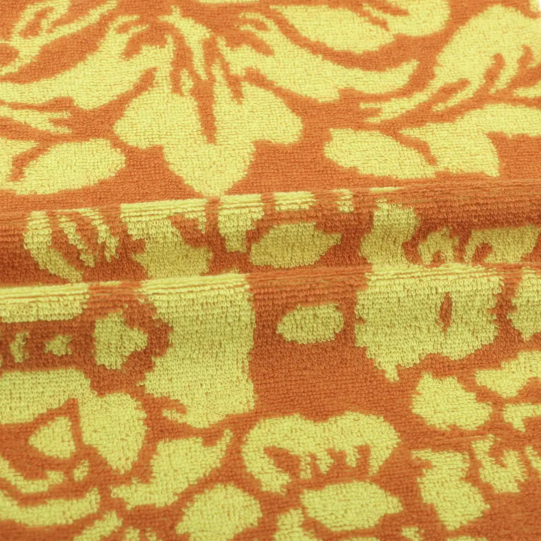 China Fabric for T-Shirt,Shorts Towel Fabric Knit Fabric Cotton Polyester Orange and Yellow color buy from China wholesaler bulk order at wholesale price free worldwide shipping Alibaba