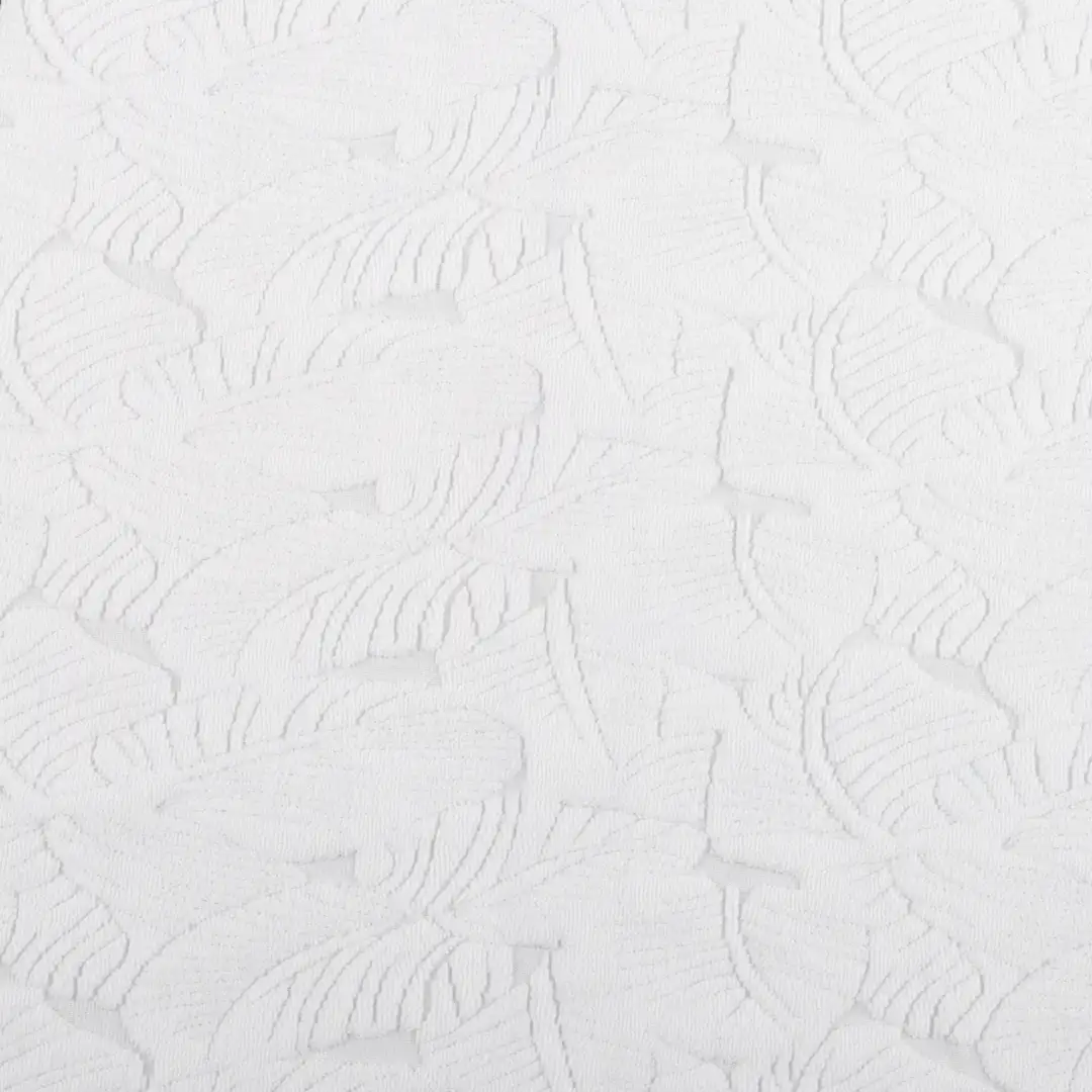 China Fabric for T-Shirt,Shorts,Loungewear Weft Jacquard Knit Fabric Polyester Spandex White color buy from China wholesaler bulk order at wholesale price free worldwide shipping Alibaba