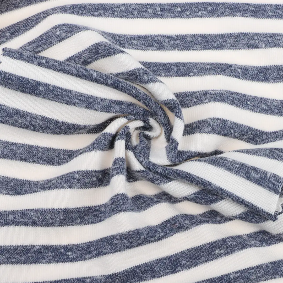 China Fabric for T-Shirt,Shorts,Loungewear Hacci Knit Fabric Cotton Polyester Stripe color buy from China wholesaler bulk order at wholesale price free worldwide shipping Alibaba