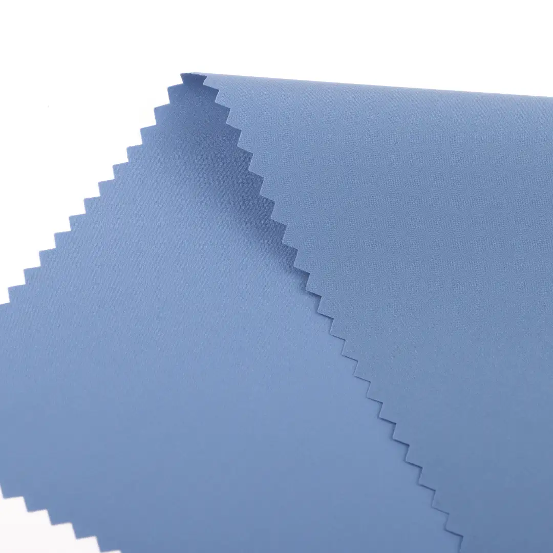 China Fabric for Jackets T800 Polyester T800 Yarn Fabric Synthetic Woven Fabric Polyester sky blue color buy from China wholesaler bulk order at wholesale price free worldwide shipping Alibaba