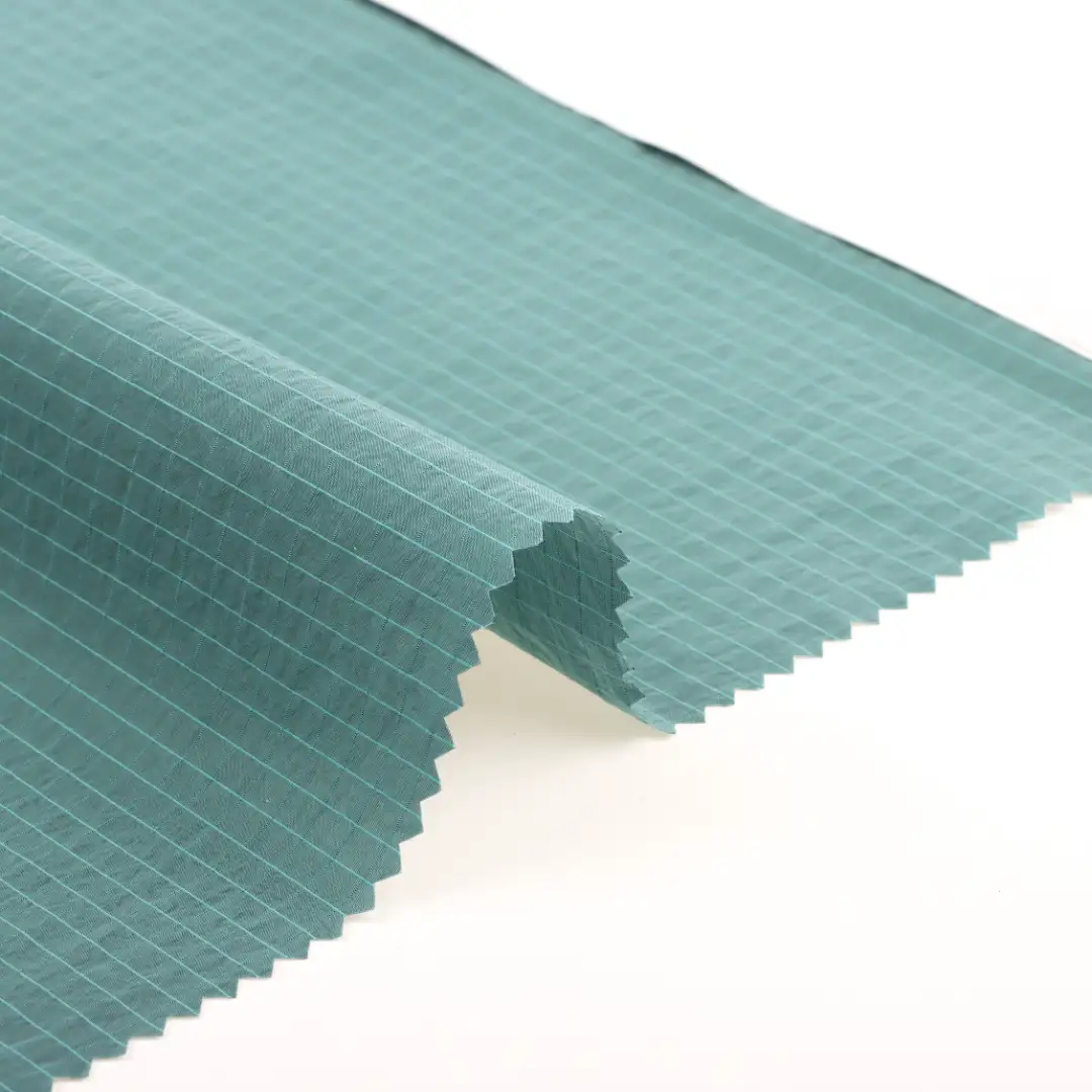 China Fabric for Jackets Nylon Taffeta Synthetic Woven Fabric Nylon BLUE color buy from China wholesaler bulk order at wholesale price free worldwide shipping Alibaba