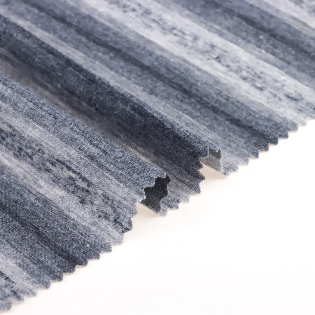 China Fabric for T-Shirt,Loungewear Single Jersey Knit Fabric Polyester Rayon Linen stripe color buy from China wholesaler bulk order at wholesale price free worldwide shipping Alibaba