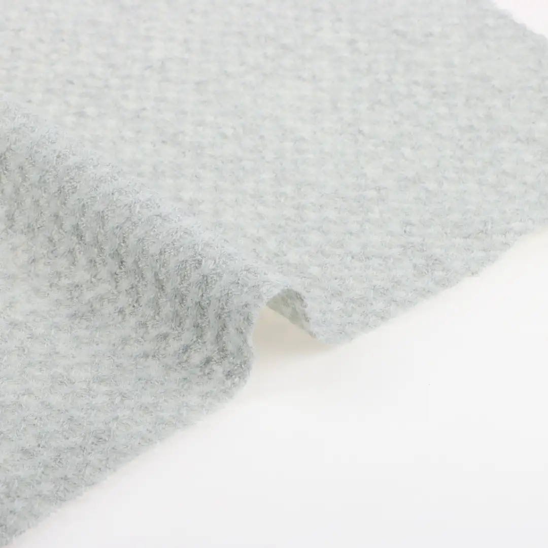 China Fabric for T-Shirt,Loungewear Waffle Knit Fabric Polyester Cotton Spandex Grey color buy from China wholesaler bulk order at wholesale price free worldwide shipping Alibaba
