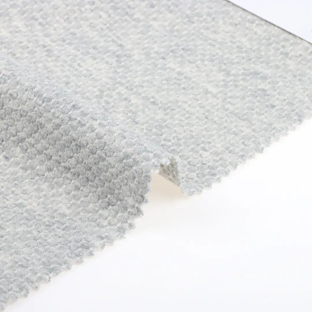 China Fabric for T-Shirt,Loungewear Weft Jacquard Knit Fabric Cotton Rayon Spandex Grey color buy from China wholesaler bulk order at wholesale price free worldwide shipping Alibaba