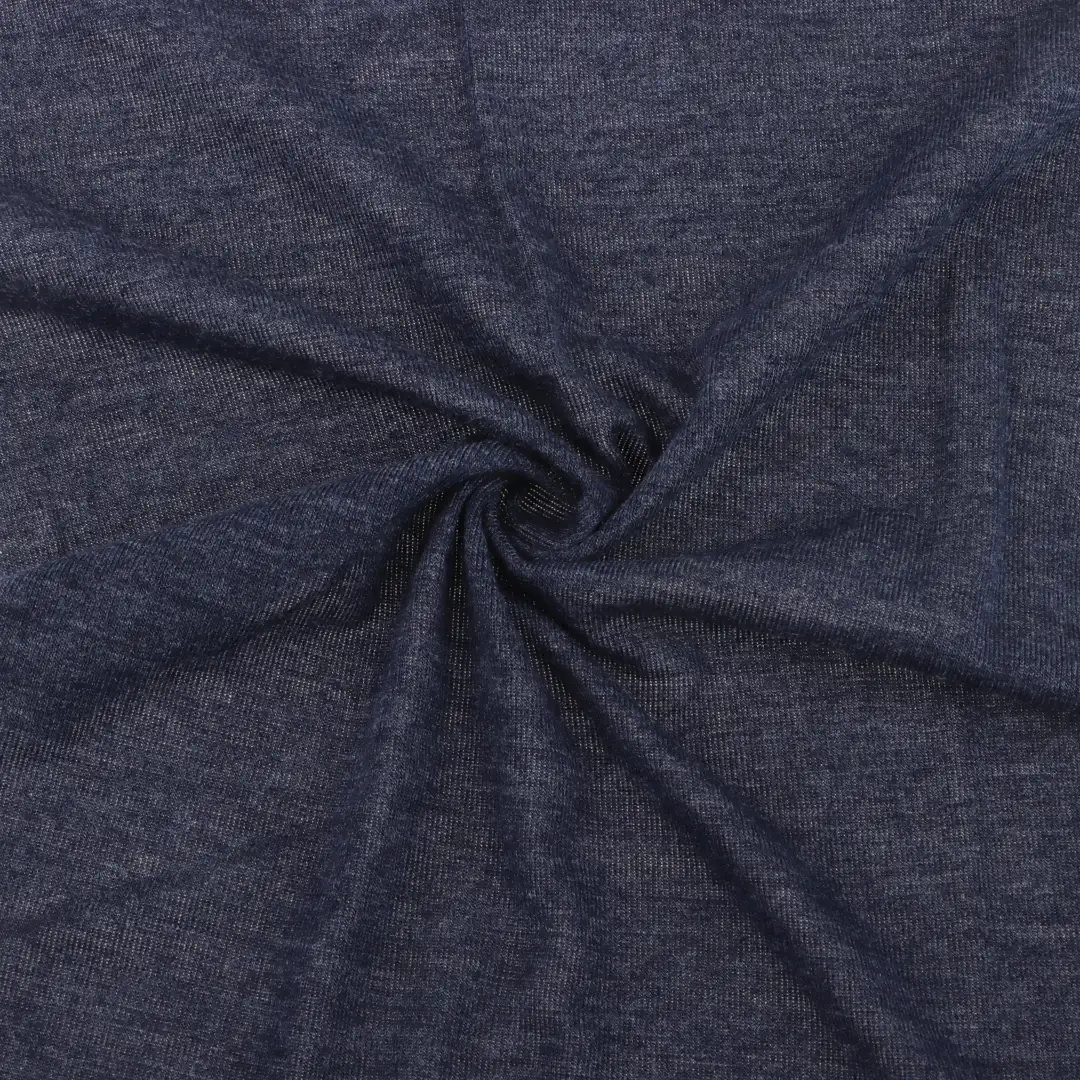 China Fabric for T-Shirt,Loungewear Single Jersey Knit Fabric Polyester Rayon Spandex Navy blue color buy from China wholesaler bulk order at wholesale price free worldwide shipping Alibaba
