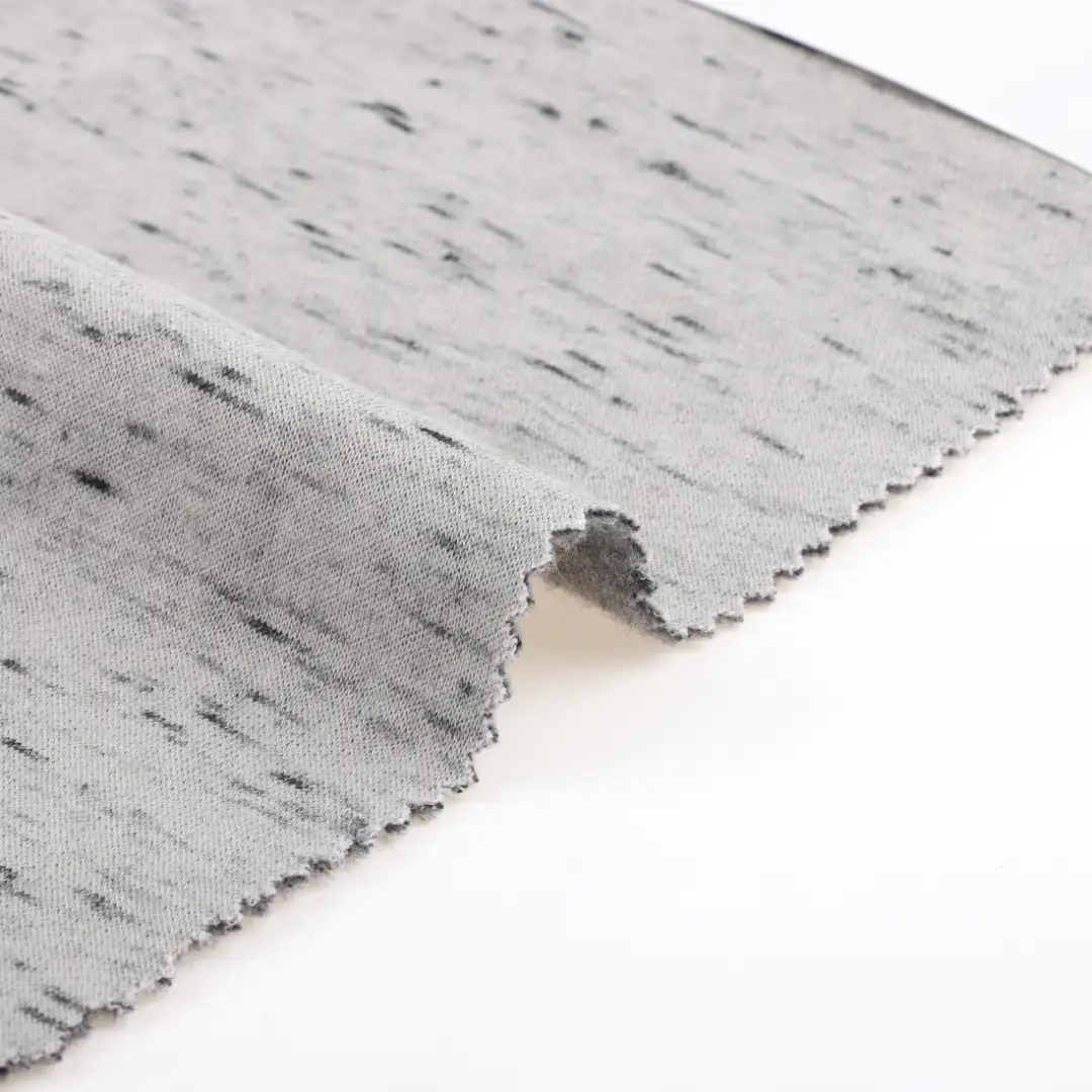 China Fabric for Loungewear French Terry Knit Fabric Polyester Cotton Grey color buy from China wholesaler bulk order at wholesale price free worldwide shipping Alibaba