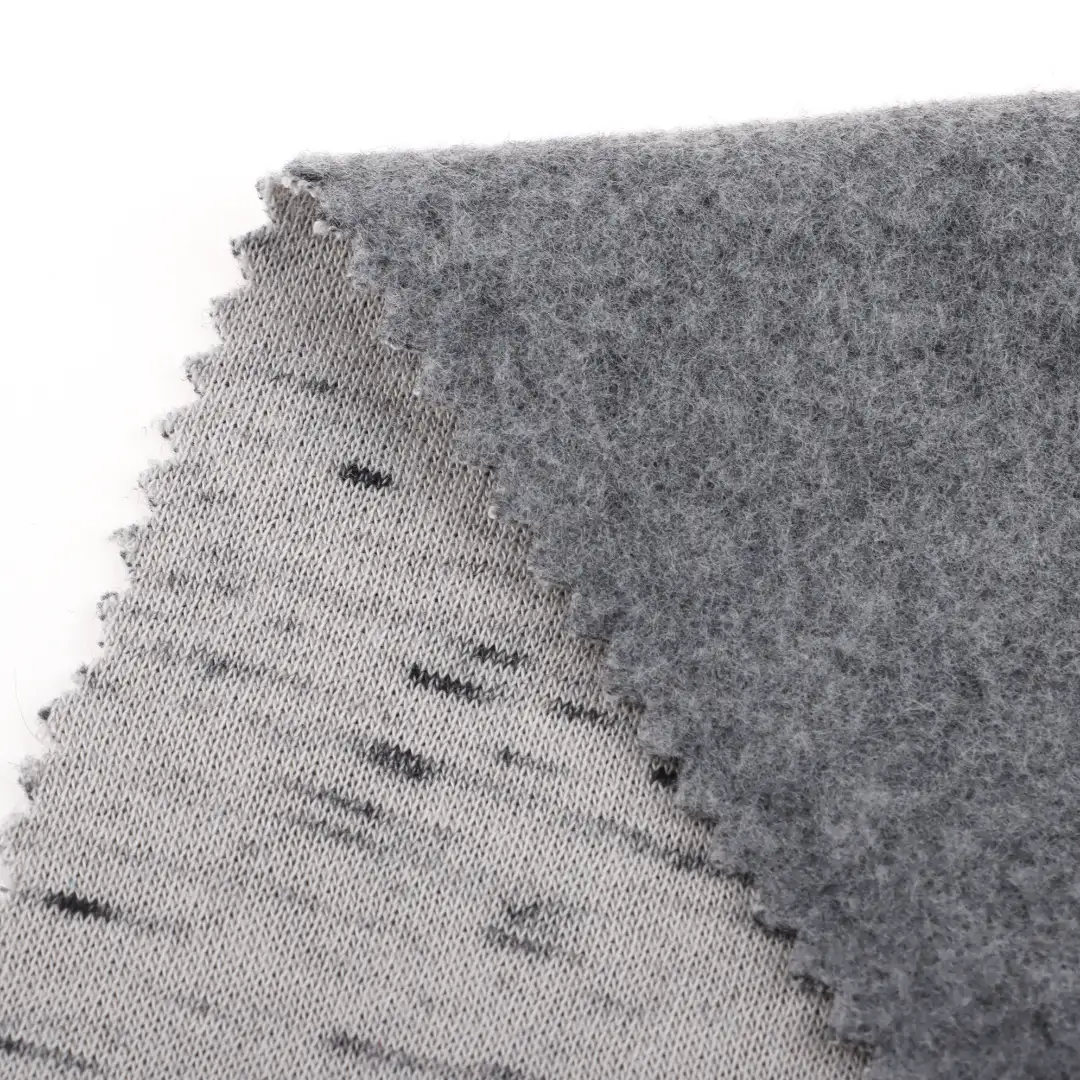 China Fabric for Loungewear French Terry Knit Fabric Polyester Cotton Grey color buy from China wholesaler bulk order at wholesale price free worldwide shipping Alibaba