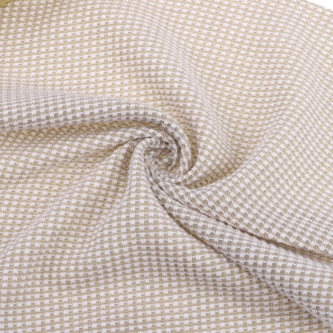 China Fabric for T-Shirt,Shorts,Loungewear Waffle Knit Fabric Polyester Cotton Khaki color buy from China wholesaler bulk order at wholesale price free worldwide shipping Alibaba