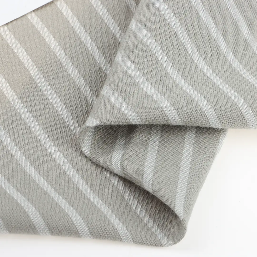 China Fabric for Loungewear Cotton YD Poplin Natural Woven Fabric Cotton stripe color buy from China wholesaler bulk order at wholesale price free worldwide shipping Alibaba