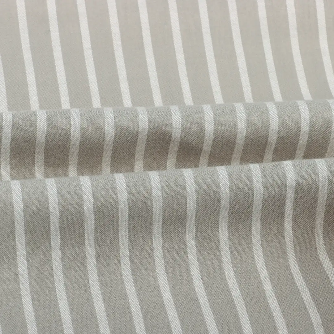 China Fabric for Loungewear Cotton YD Poplin Natural Woven Fabric Cotton stripe color buy from China wholesaler bulk order at wholesale price free worldwide shipping Alibaba