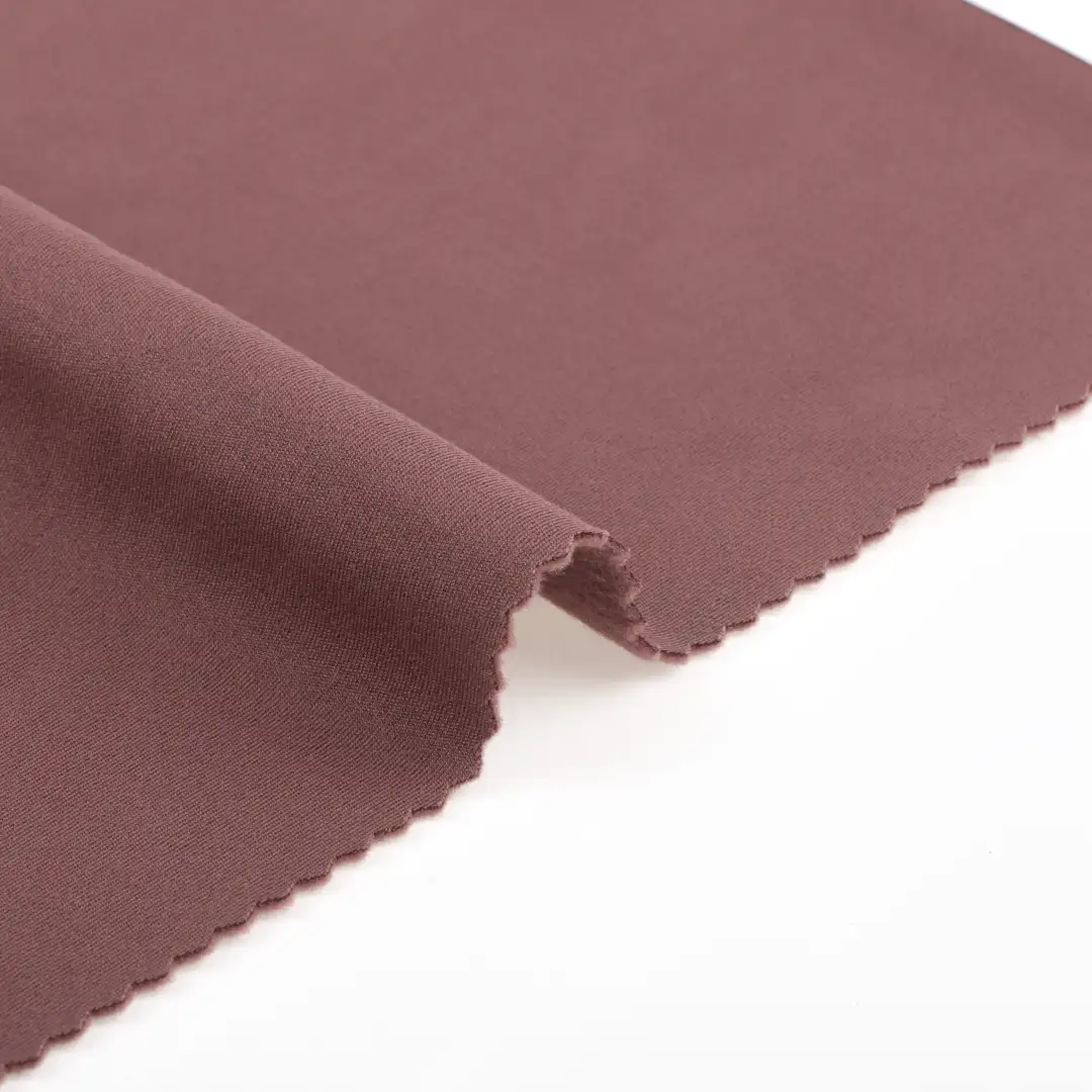 China Fabric for Pants,Jogger Fleece Knit Fabric Polyester Spandex burgundy color buy from China wholesaler bulk order at wholesale price free worldwide shipping Alibaba