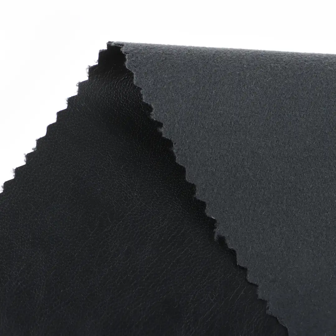 China Fabric for Jackets PU Woven Blended Fabric Polyester BLACK color buy from China wholesaler bulk order at wholesale price free worldwide shipping Alibaba