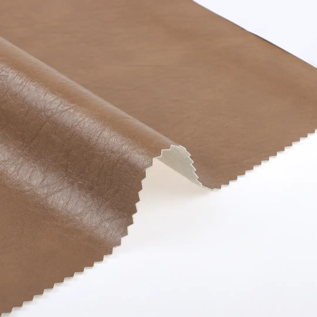 China Fabric for Jackets,Skirt PU Woven Blended Fabric Polyester brown color buy from China wholesaler bulk order at wholesale price free worldwide shipping Alibaba