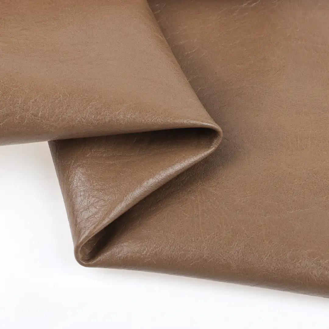 China Fabric for Jackets,Skirt PU Woven Blended Fabric Polyester brown color buy from China wholesaler bulk order at wholesale price free worldwide shipping Alibaba
