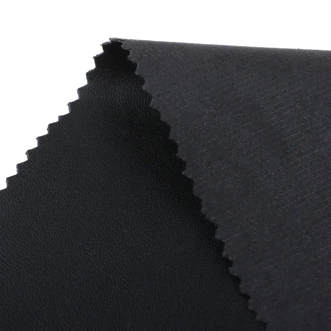 China Fabric for Pants,Jackets,Skirt PU Woven Blended Fabric Polyester BLACK color buy from China wholesaler bulk order at wholesale price free worldwide shipping Alibaba