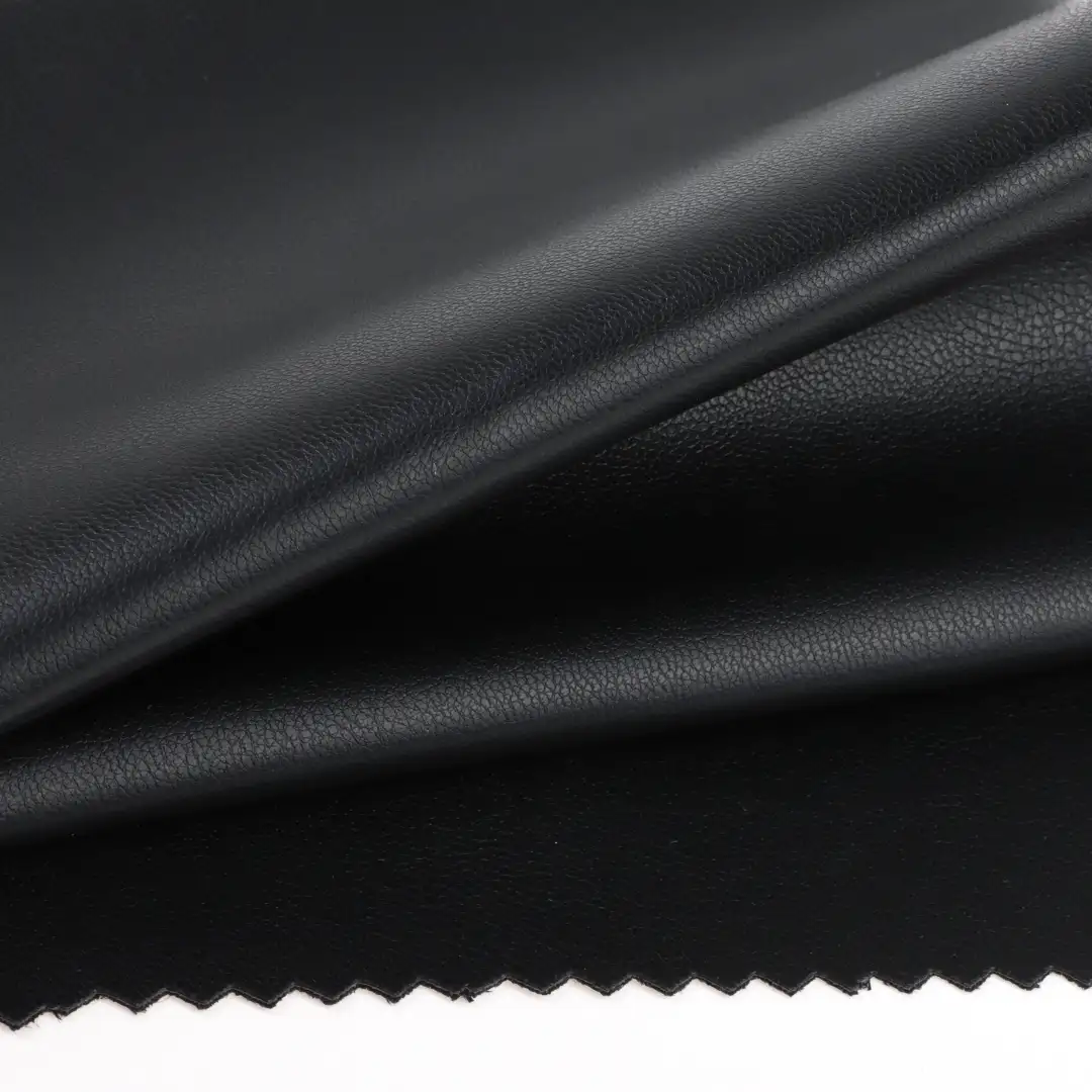 China Fabric for Pants,Jackets,Skirt PU Woven Blended Fabric Polyester BLACK color buy from China wholesaler bulk order at wholesale price free worldwide shipping Alibaba