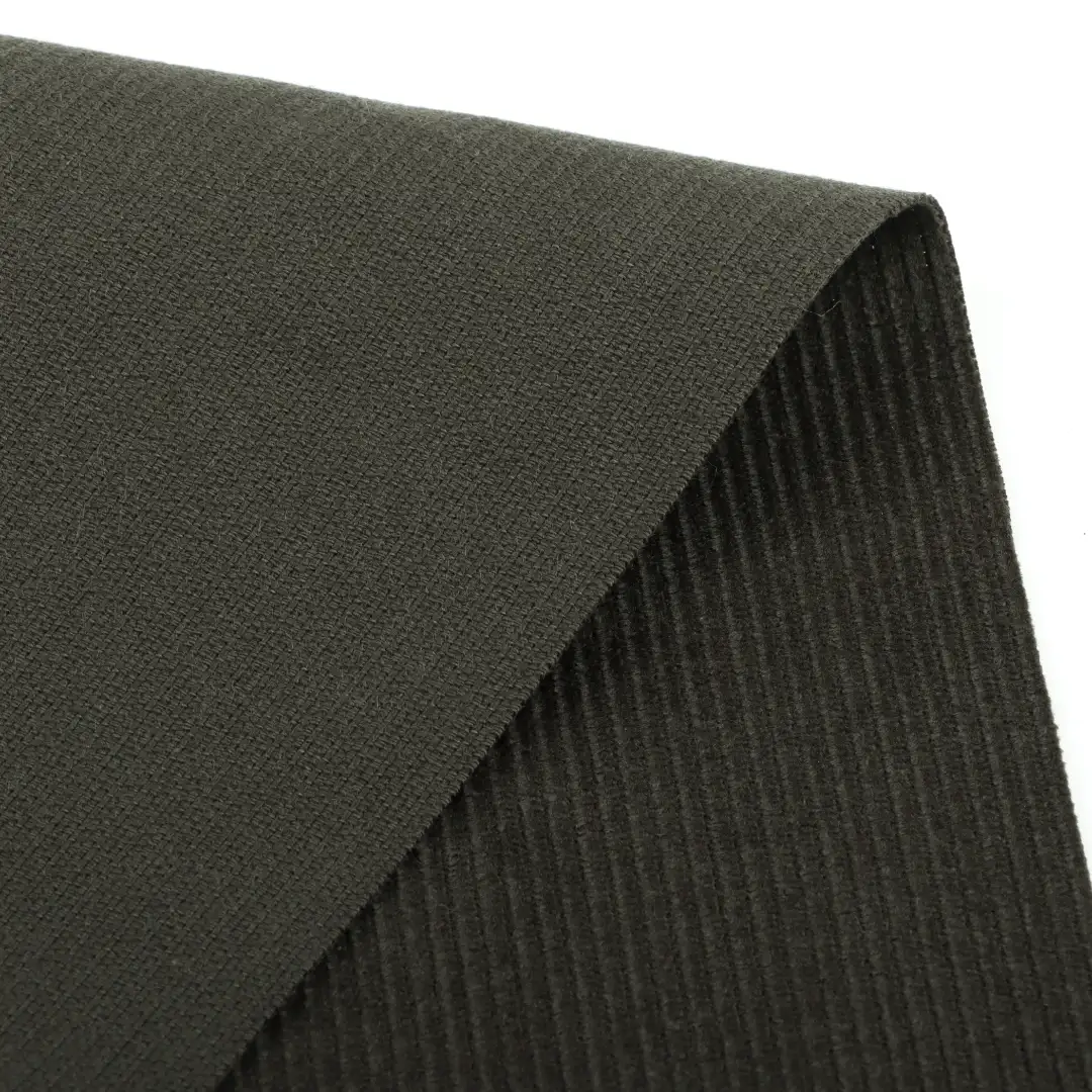 China Fabric for Padded Jacket Cotton Corduroy Natural Woven Fabric BCI Cotton Olive Green color buy from China wholesaler bulk order at wholesale price free worldwide shipping Alibaba