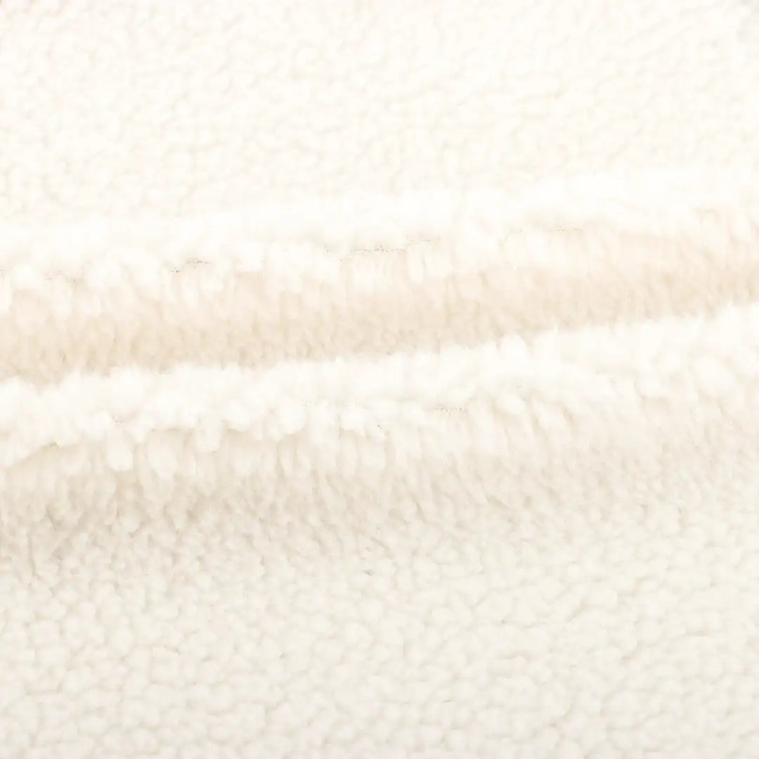 China Fabric for Padded Jacket Fleece Knit Fabric Recycled Polyester Cream color buy from China wholesaler bulk order at wholesale price free worldwide shipping Alibaba