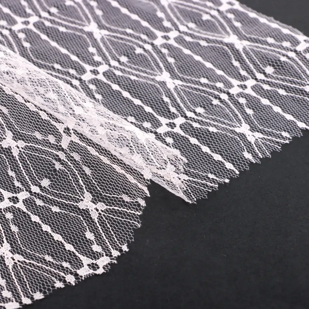 China Fabric for Skirt Lace Knit Fabric Polyester Pink color buy from China wholesaler bulk order at wholesale price free worldwide shipping Alibaba