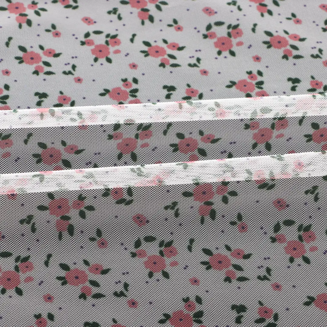 China Fabric for Skirt Mesh Knit Fabric Polyester Printing color buy from China wholesaler bulk order at wholesale price free worldwide shipping Alibaba