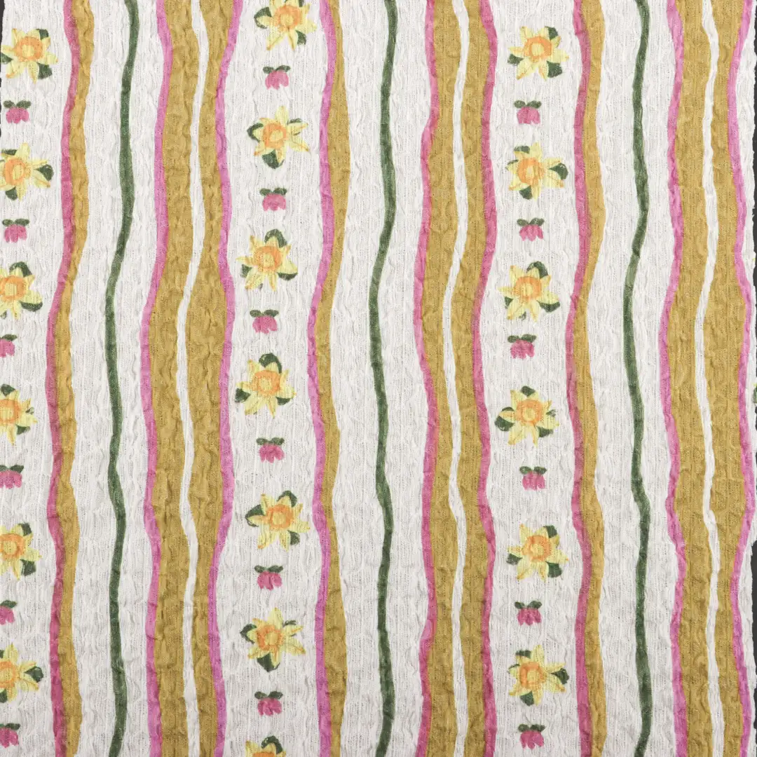 China Fabric for Skirt Crepe Knit Fabric Polyester Spandex Printing color buy from China wholesaler bulk order at wholesale price free worldwide shipping Alibaba