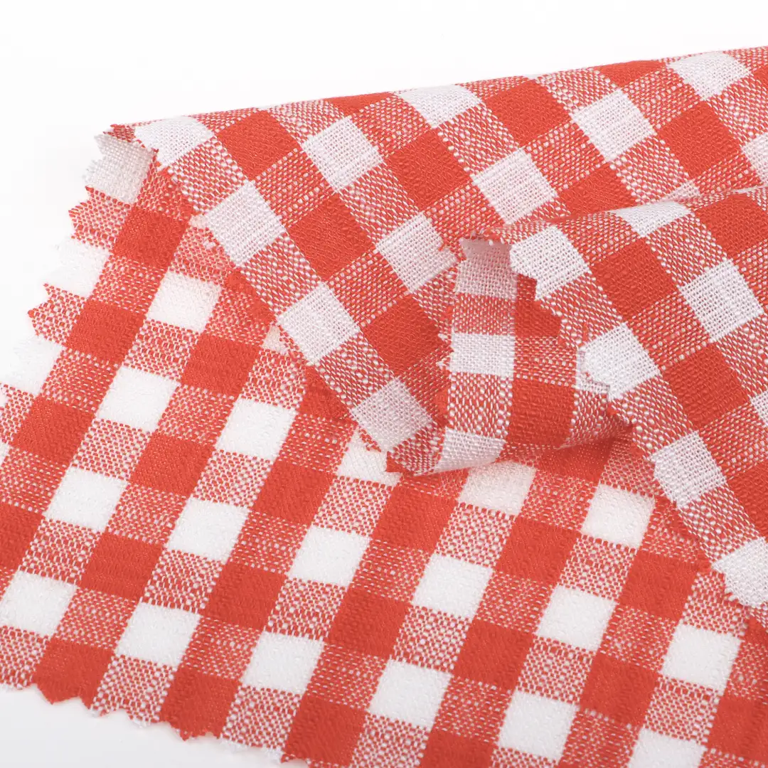 China Fabric for Shirt,Pants,Tank Top,Skirt,Shorts Yarn Dyed Check Natural Woven Fabric Cotton Red color buy from China wholesaler bulk order at wholesale price free worldwide shipping Alibaba