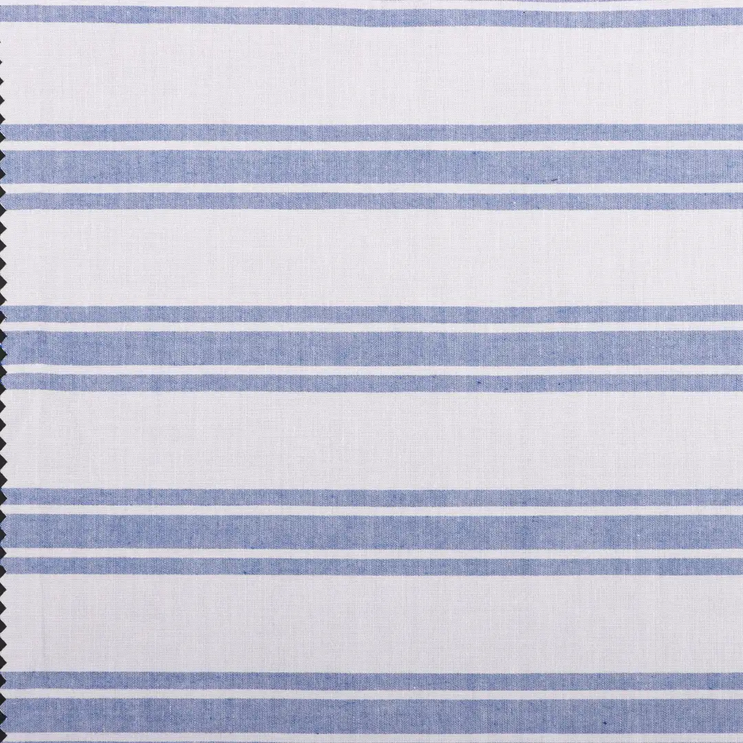 China Fabric for Shirt,Skirt,Shorts Yarn Dyed Stripe Natural Woven Fabric Cotton Blue color buy from China wholesaler bulk order at wholesale price free worldwide shipping Alibaba
