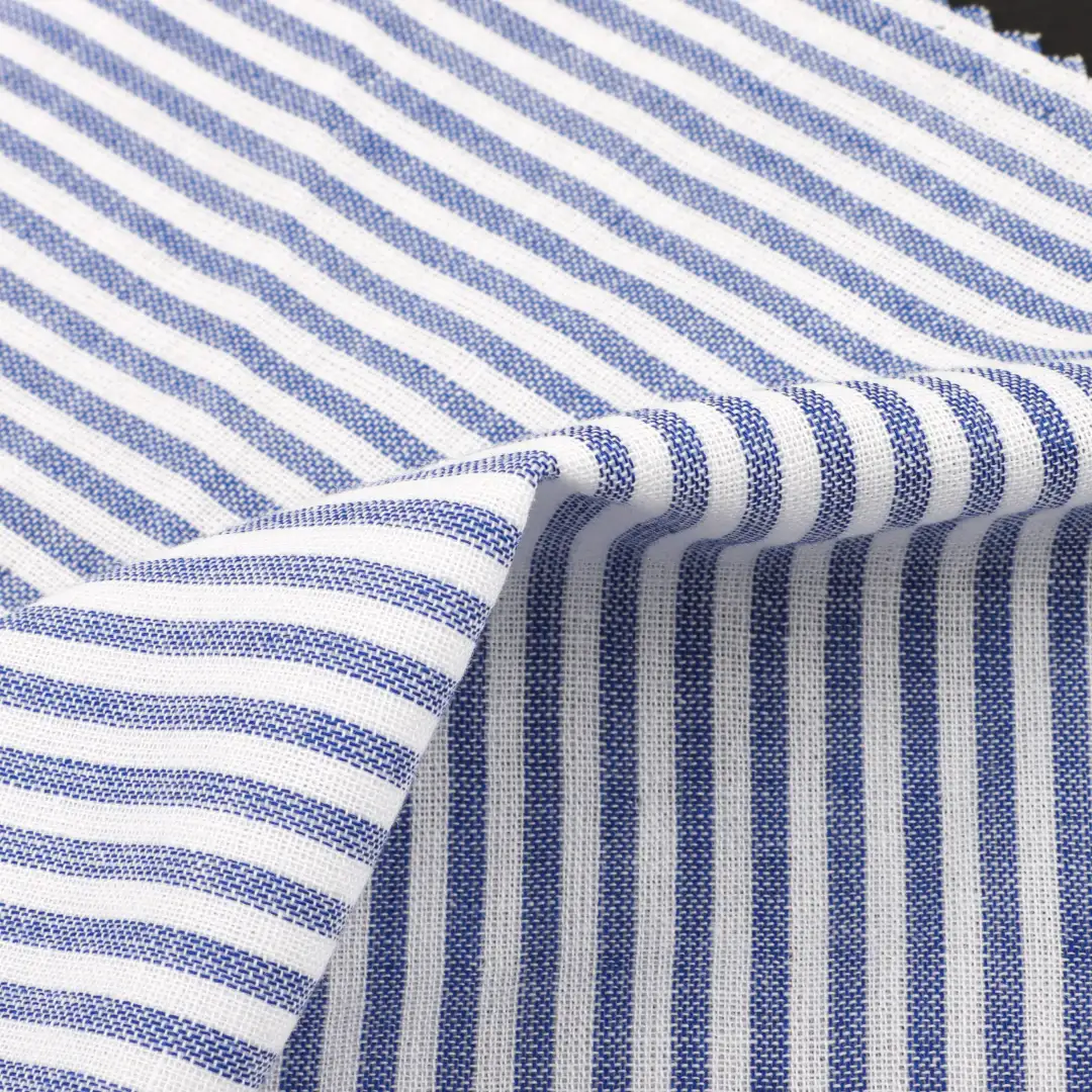 China Fabric for Shirt,Skirt,Shorts Cotton Double Layer Natural Woven Fabric Cotton stripe color buy from China wholesaler bulk order at wholesale price free worldwide shipping Alibaba