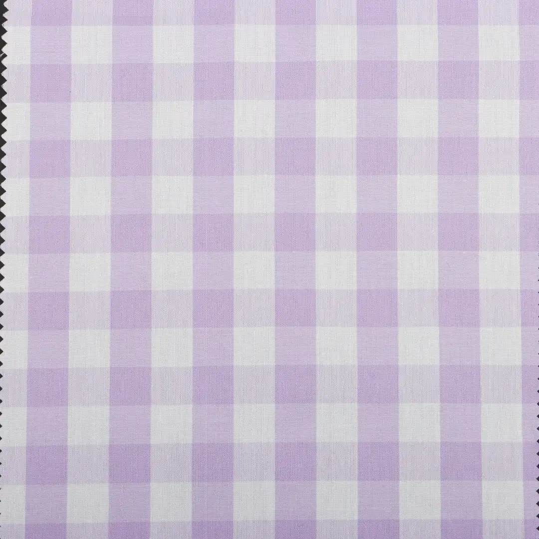 China Fabric for Shirt,Skirt,Shorts Yarn Dyed Check Natural Woven Fabric Cotton Purple color buy from China wholesaler bulk order at wholesale price free worldwide shipping Alibaba