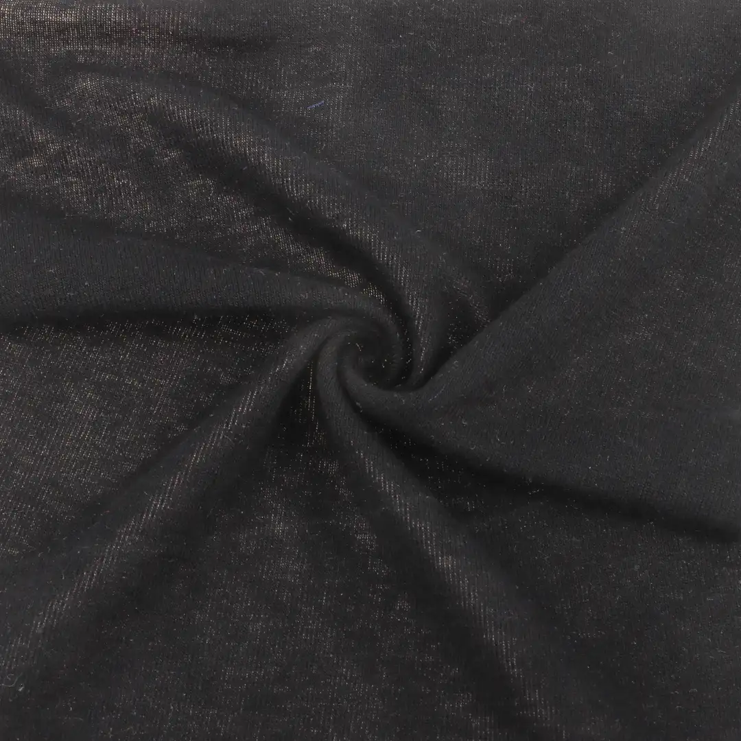 China Fabric for T-Shirt Single Jersey Knit Fabric Tencel RWS Wool Elastane Black color buy from China wholesaler bulk order at wholesale price free worldwide shipping Alibaba