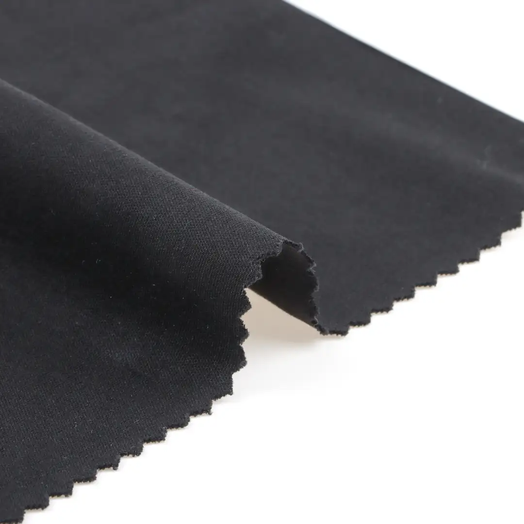 China Fabric for T-Shirt,Jogger Scuba Knit Fabric Cotton Acetate Black color buy from China wholesaler bulk order at wholesale price free worldwide shipping Alibaba
