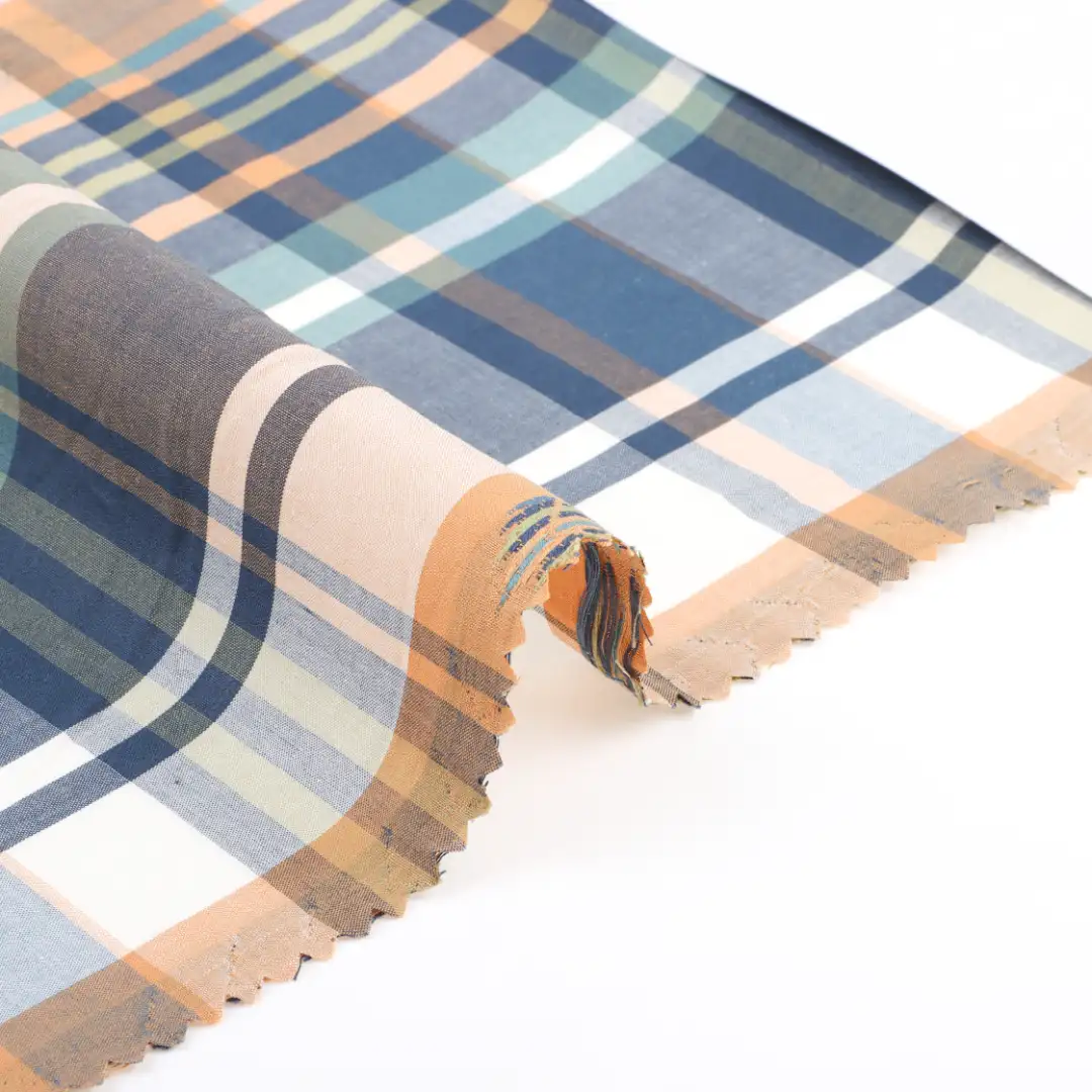 China Fabric for Shirt,Pants,Skirt,Shorts Cotton Dobby Natural Woven Fabric Cotton check color buy from China wholesaler bulk order at wholesale price free worldwide shipping Alibaba