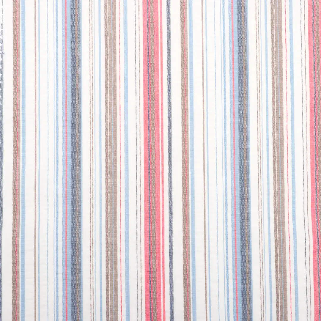 China Fabric for Shirt,Pants,Skirt,Shorts Cotton Seersucker Natural Woven Fabric Cotton stripe color buy from China wholesaler bulk order at wholesale price free worldwide shipping Alibaba
